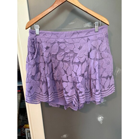torrid Pants - Torrid size 0 lilac purple lace shorts